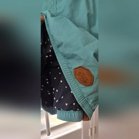 Naketano Benflicker Womens M Blue Teal Anorak Hooded Pullover Jacket Half Zip - Picture 11 of 16